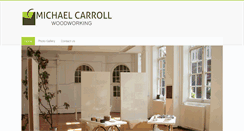 Desktop Screenshot of michaelcarrollwoodworking.com